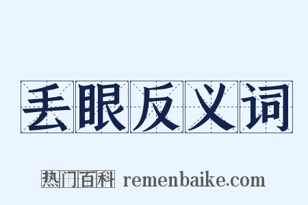 丢眼反义词是什么意思的图片